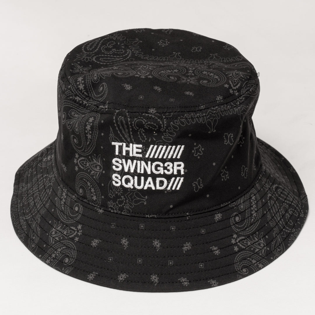 BANDANA BUCKET HAT, BLACK