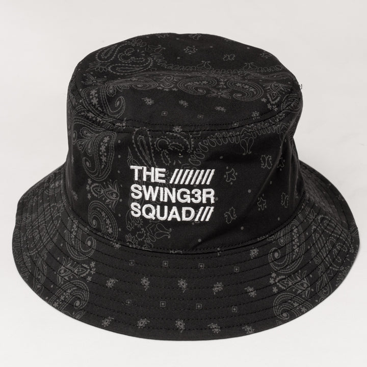 BANDANA BUCKET HAT, BLACK