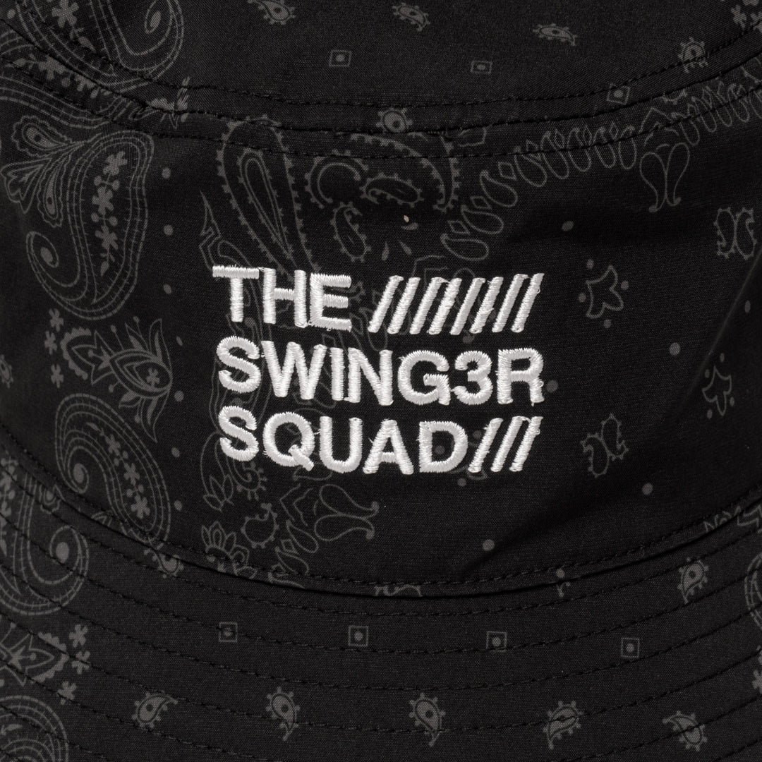 BANDANA BUCKET HAT, BLACK