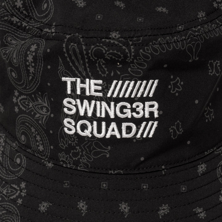 BANDANA BUCKET HAT, BLACK