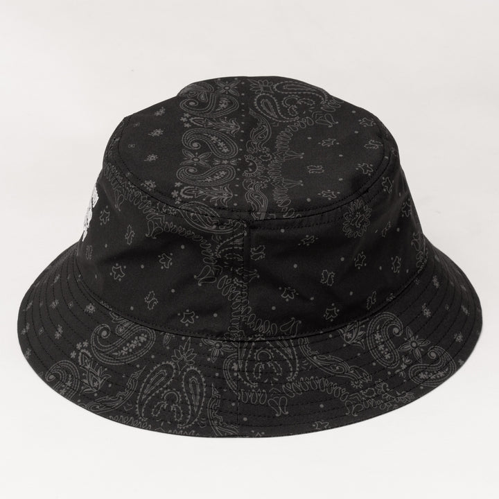 BANDANA BUCKET HAT, BLACK