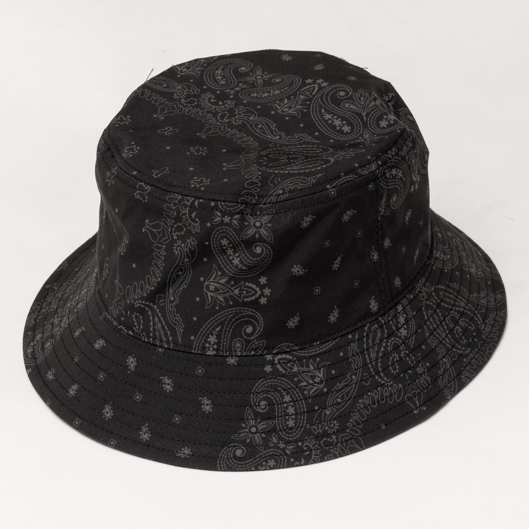 BANDANA BUCKET HAT, BLACK