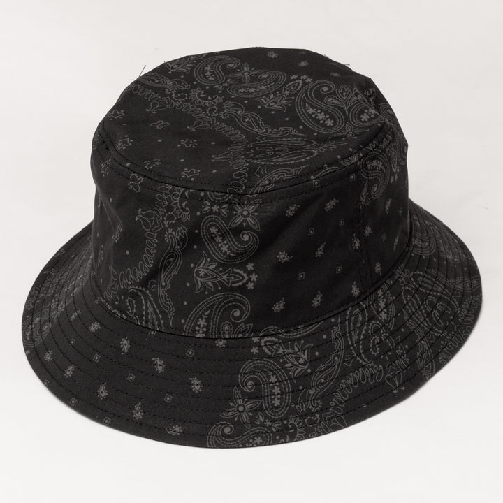 BANDANA BUCKET HAT, BLACK