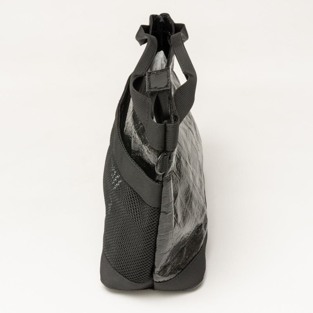 MESH MINI TOTE BAG, BLACK