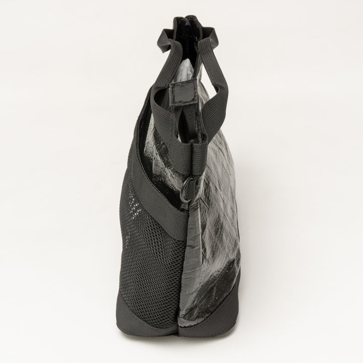 MESH MINI TOTE BAG, BLACK