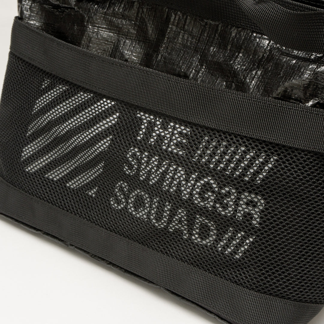 MESH MINI TOTE BAG, BLACK