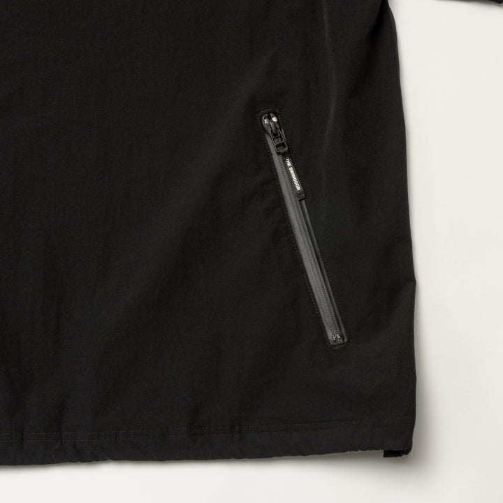 STRETCH NYLON SHORT SLEEVE, BLACK