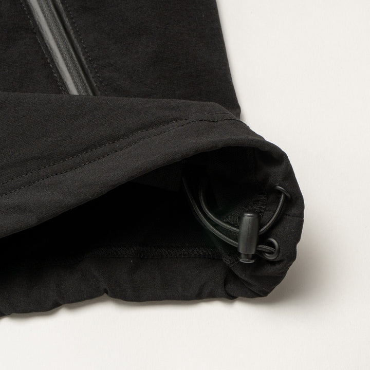 STRETCH NYLON SHORT SLEEVE, BLACK