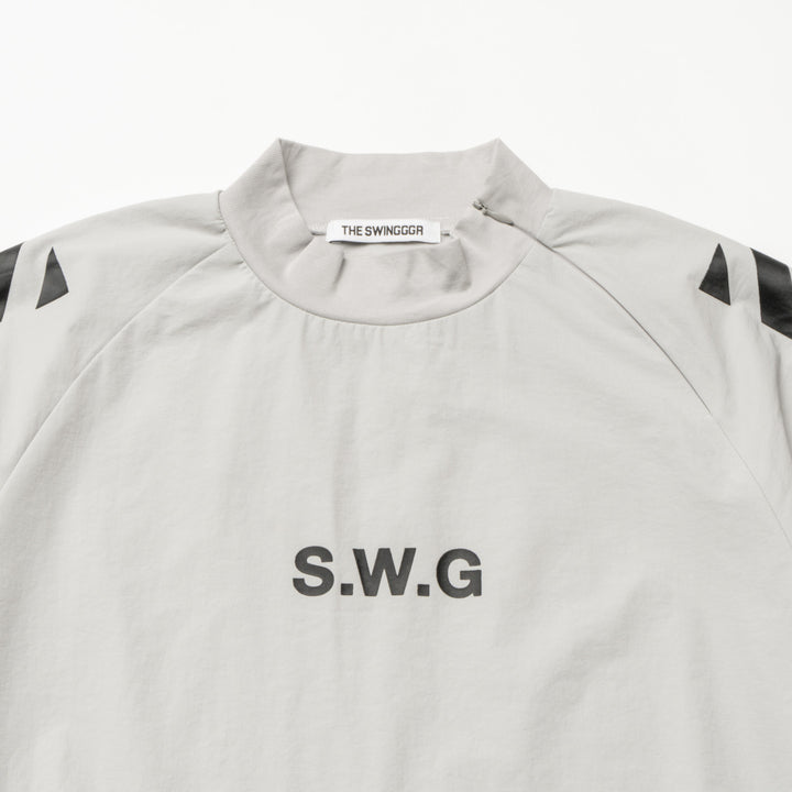 STRETCH NYLON SHORT SLEEVE, L.GRAY