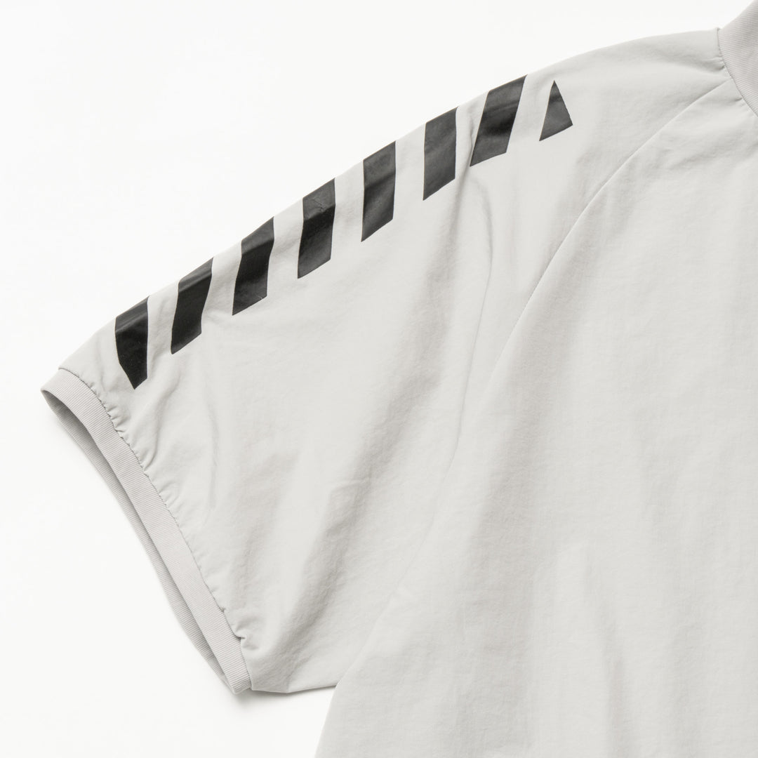 STRETCH NYLON SHORT SLEEVE, L.GRAY