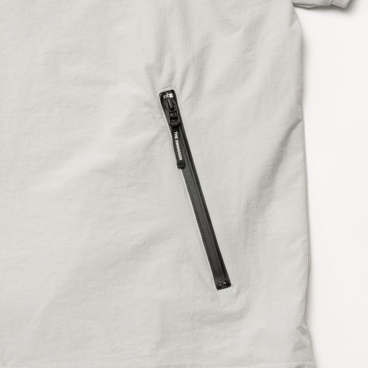 STRETCH NYLON SHORT SLEEVE, L.GRAY