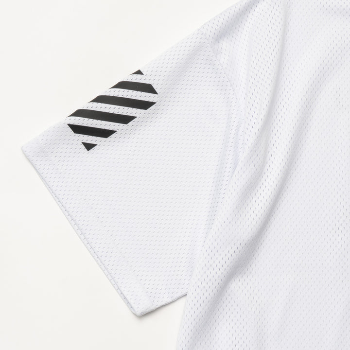 SWG MESH MOCK TEE, WHITE