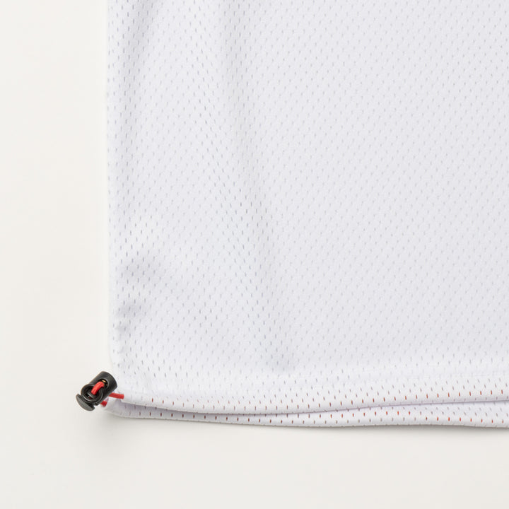 SWG MESH MOCK TEE, WHITE