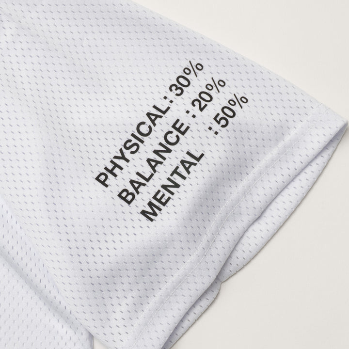 SWG MESH MOCK TEE, WHITE