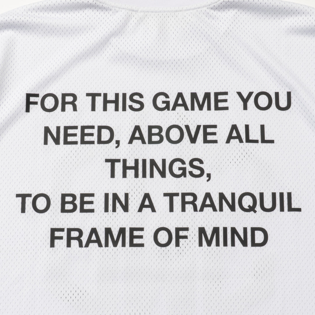 SWG MESH MOCK TEE, WHITE