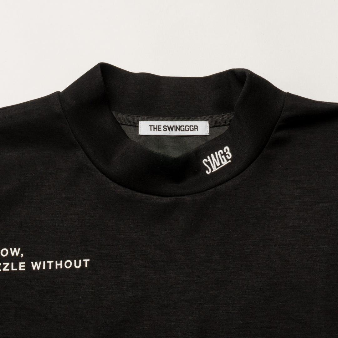 BLOW UP MOCK TEE, BLACK