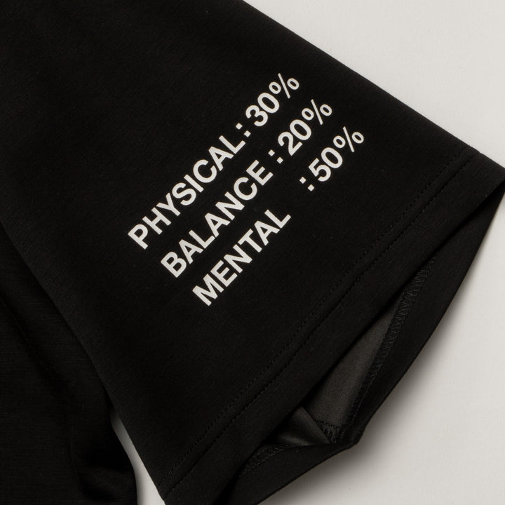 BLOW UP MOCK TEE, BLACK