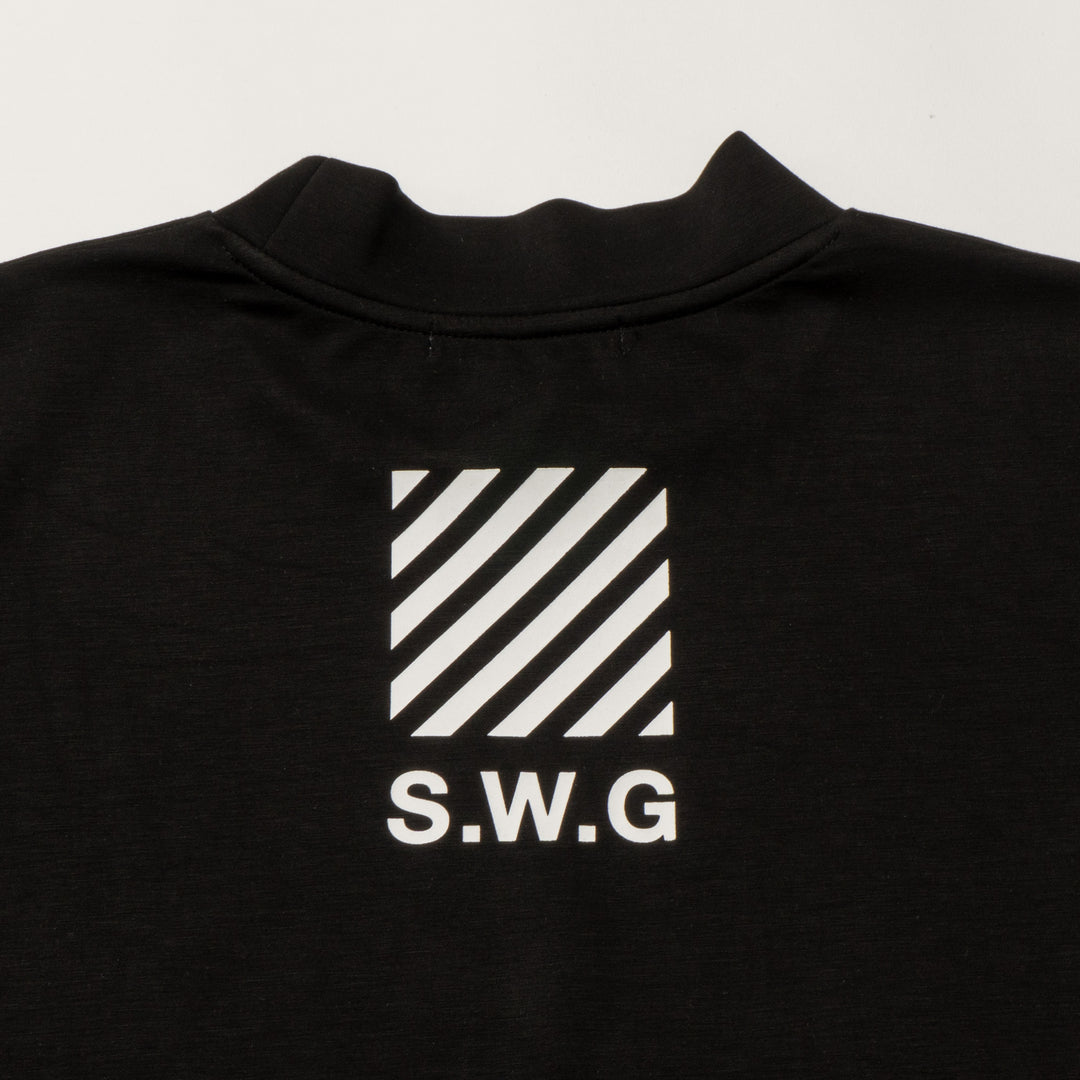 BLOW UP MOCK TEE, BLACK