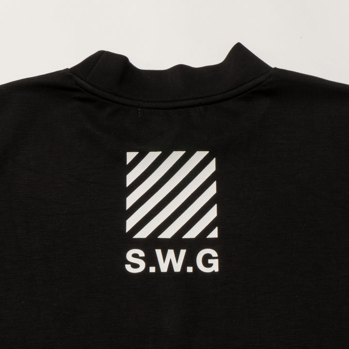 BLOW UP MOCK TEE, BLACK