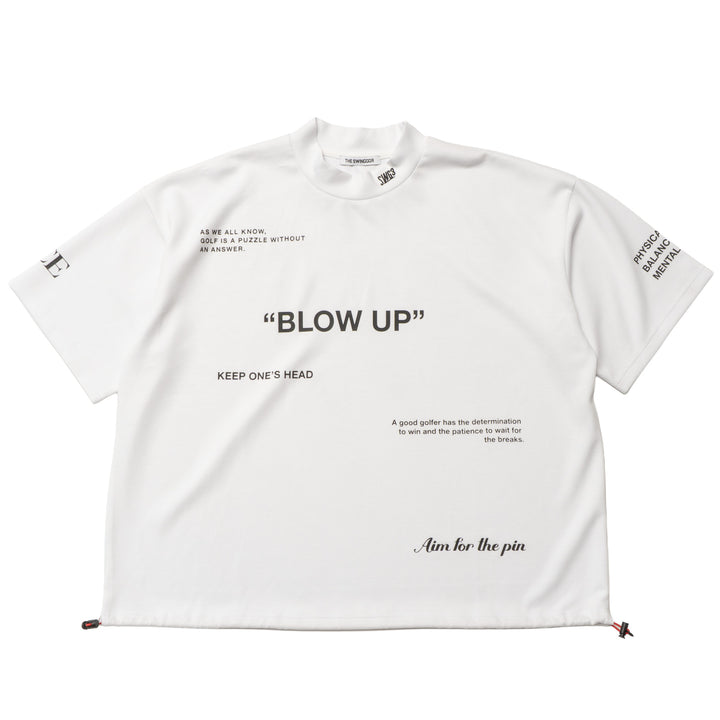 BLOW UP MOCK TEE, WHITE