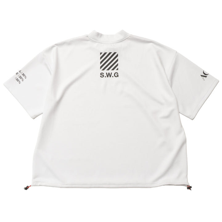 BLOW UP MOCK TEE, WHITE