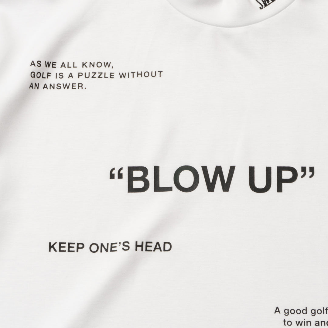 BLOW UP MOCK TEE, WHITE