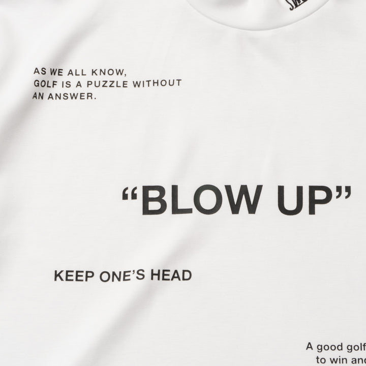 BLOW UP MOCK TEE, WHITE