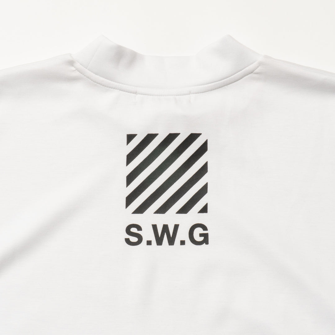 BLOW UP MOCK TEE, WHITE