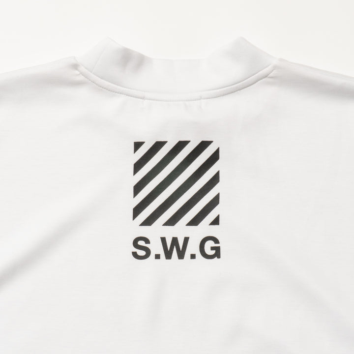 BLOW UP MOCK TEE, WHITE