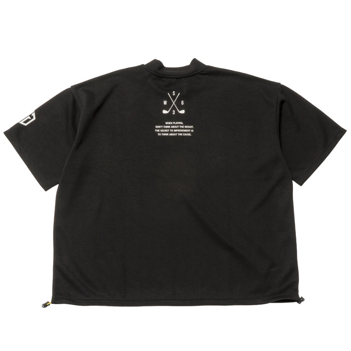 PLAY WELL MOCK TEE, BLACK