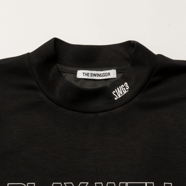 PLAY WELL MOCK TEE, BLACK