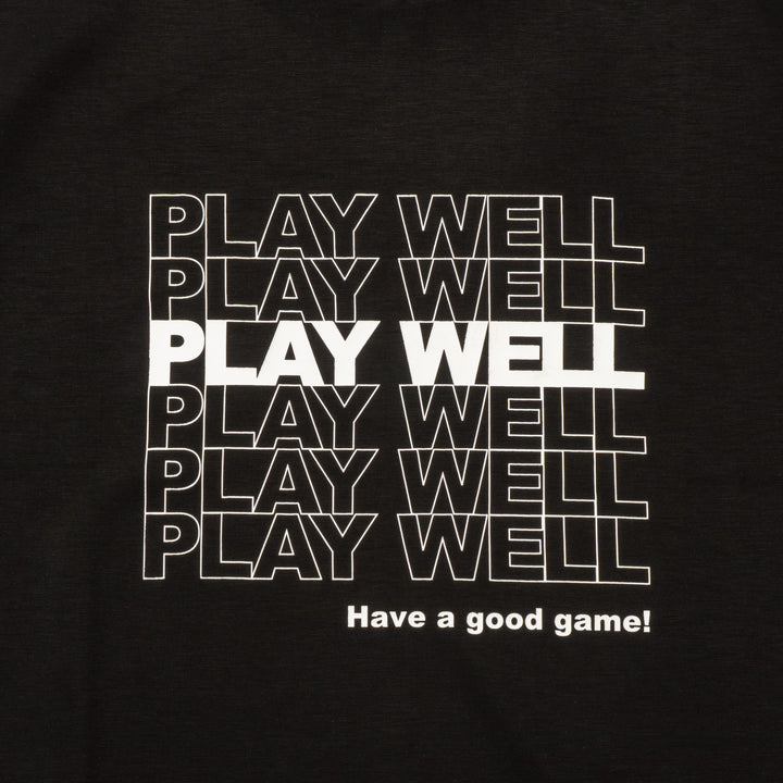 PLAY WELL MOCK TEE, BLACK