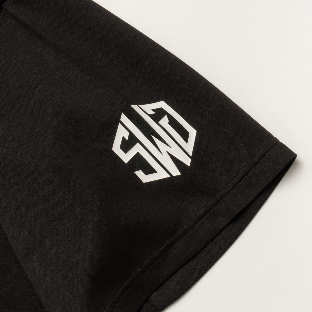 PLAY WELL MOCK TEE, BLACK