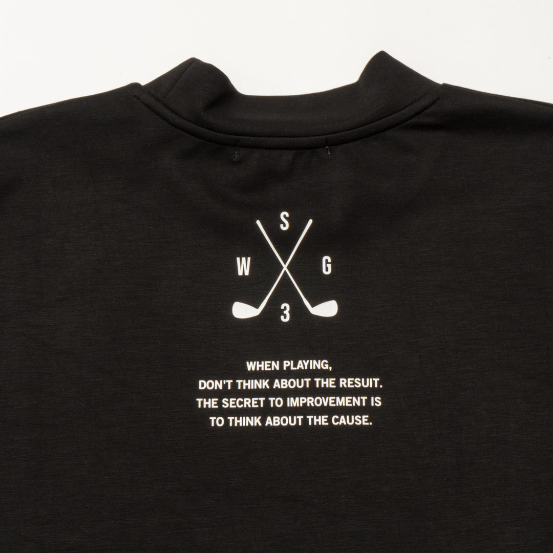 PLAY WELL MOCK TEE, BLACK