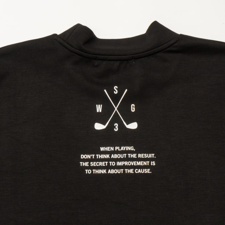 PLAY WELL MOCK TEE, BLACK