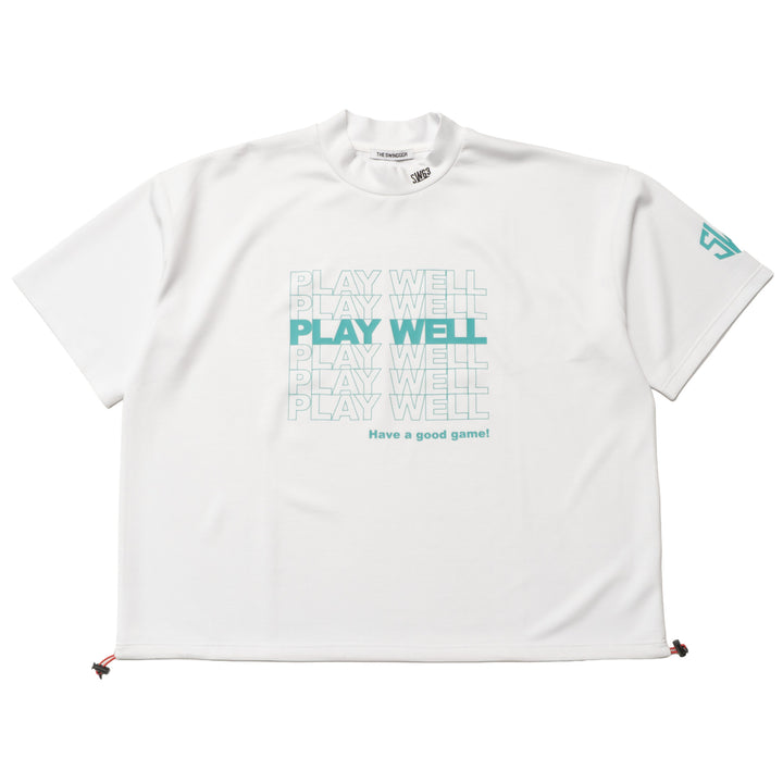 PLAY WELL MOCK TEE, WHITE