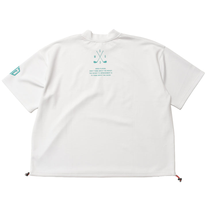 PLAY WELL MOCK TEE, WHITE