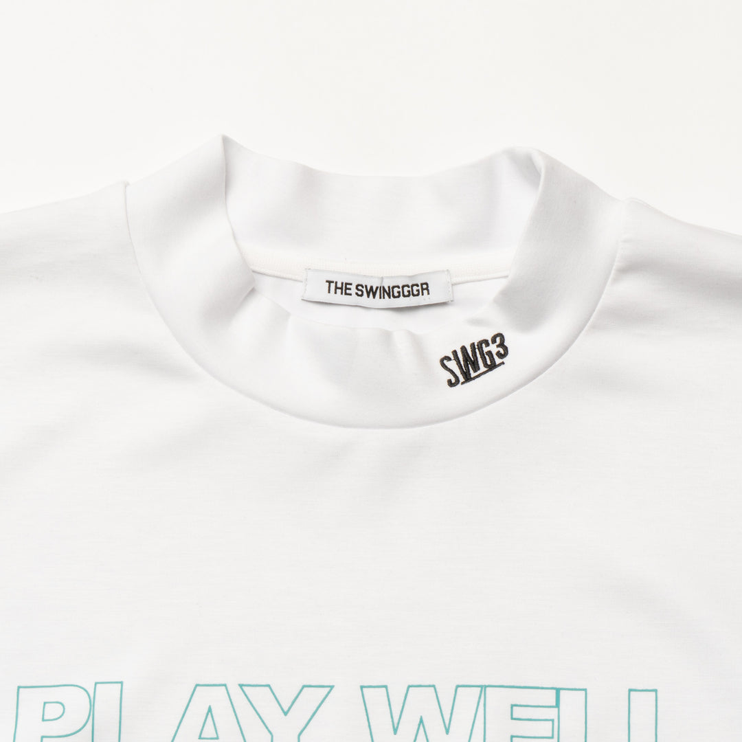 PLAY WELL MOCK TEE, WHITE