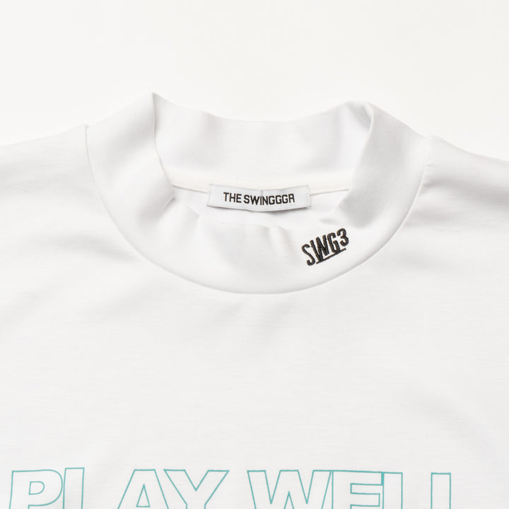PLAY WELL MOCK TEE, WHITE