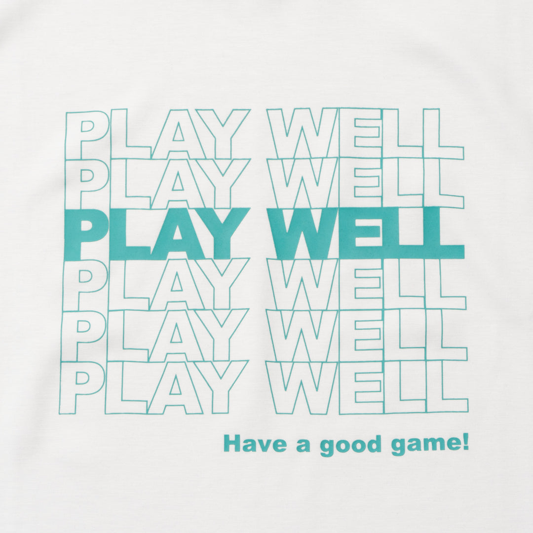 PLAY WELL MOCK TEE, WHITE