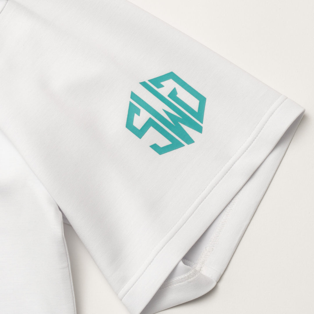 PLAY WELL MOCK TEE, WHITE