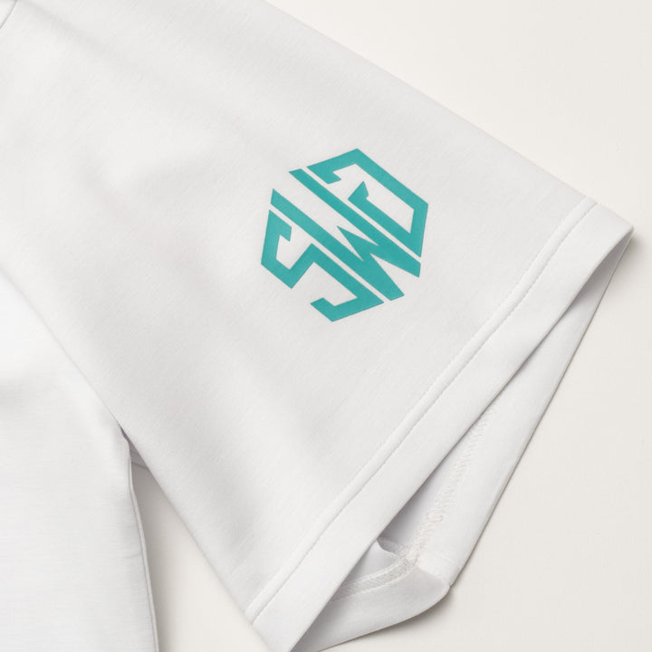 PLAY WELL MOCK TEE, WHITE
