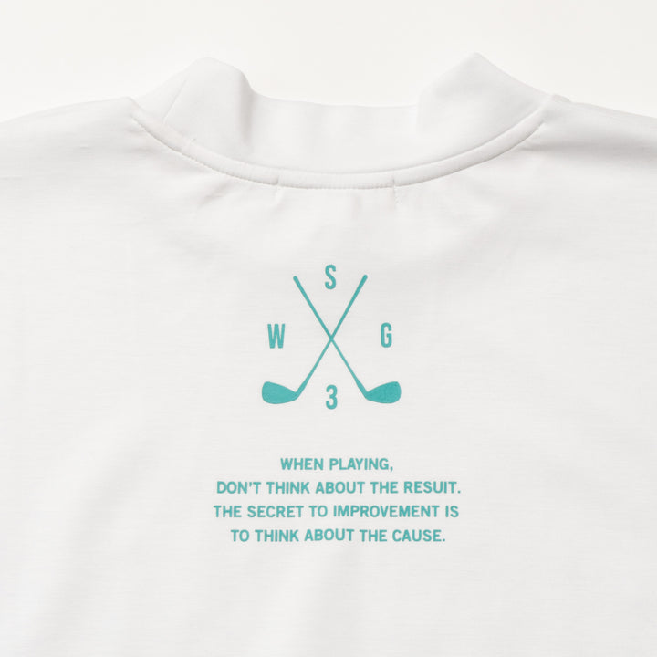 PLAY WELL MOCK TEE, WHITE