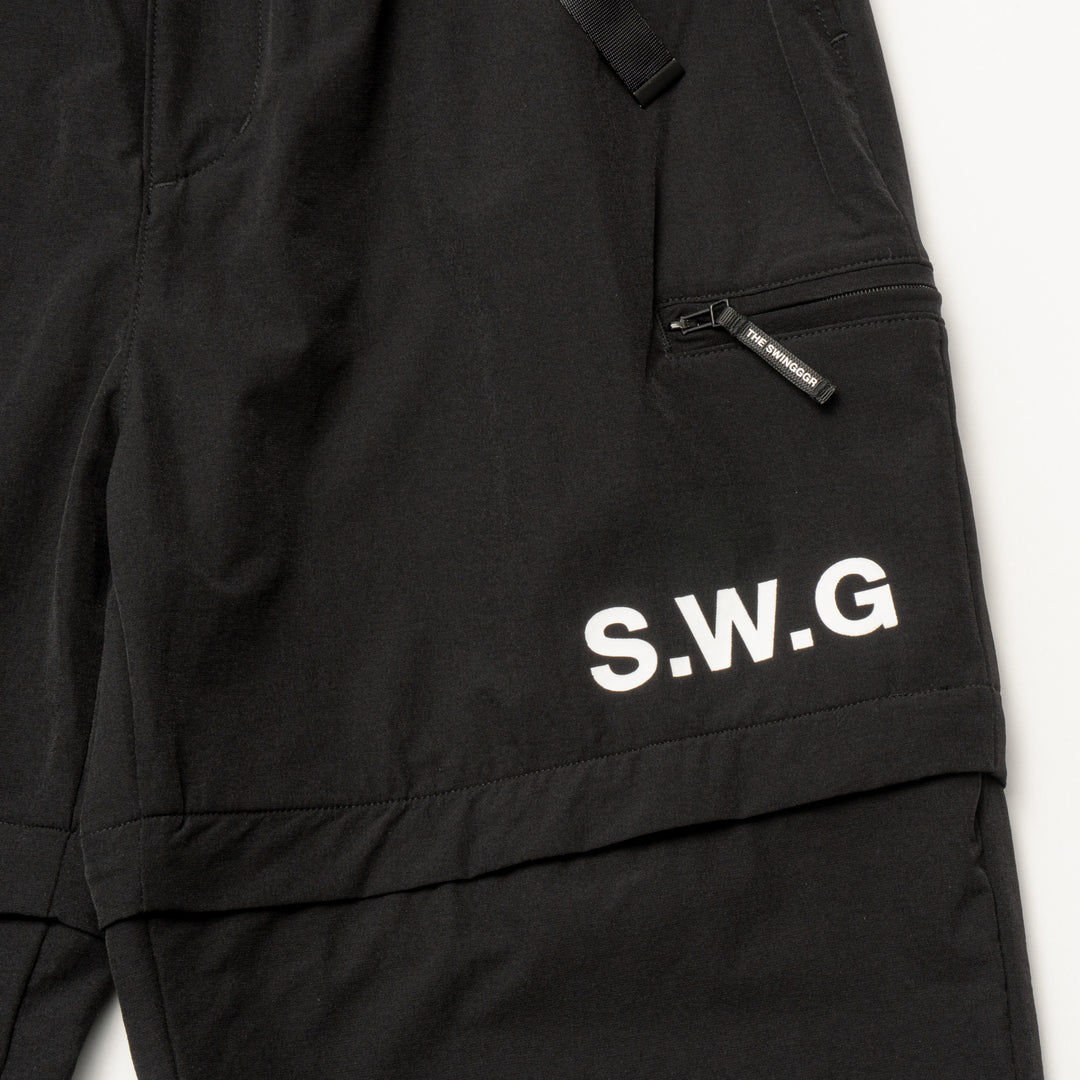 STRETCH NYLON DETACHMENT PT, BLACK