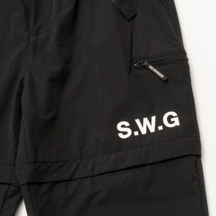STRETCH NYLON DETACHMENT PT, BLACK