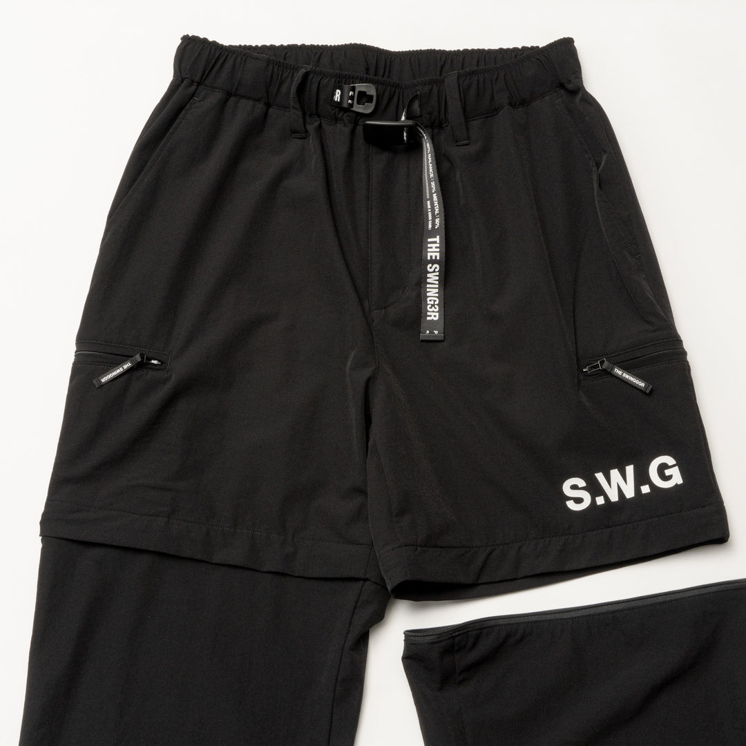 STRETCH NYLON DETACHMENT PT, BLACK