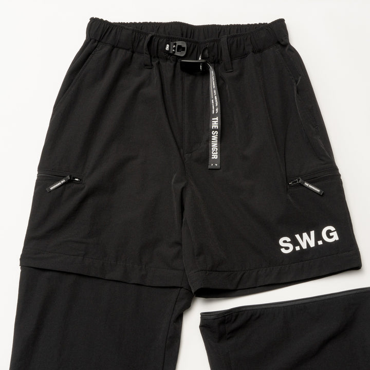 STRETCH NYLON DETACHMENT PT, BLACK