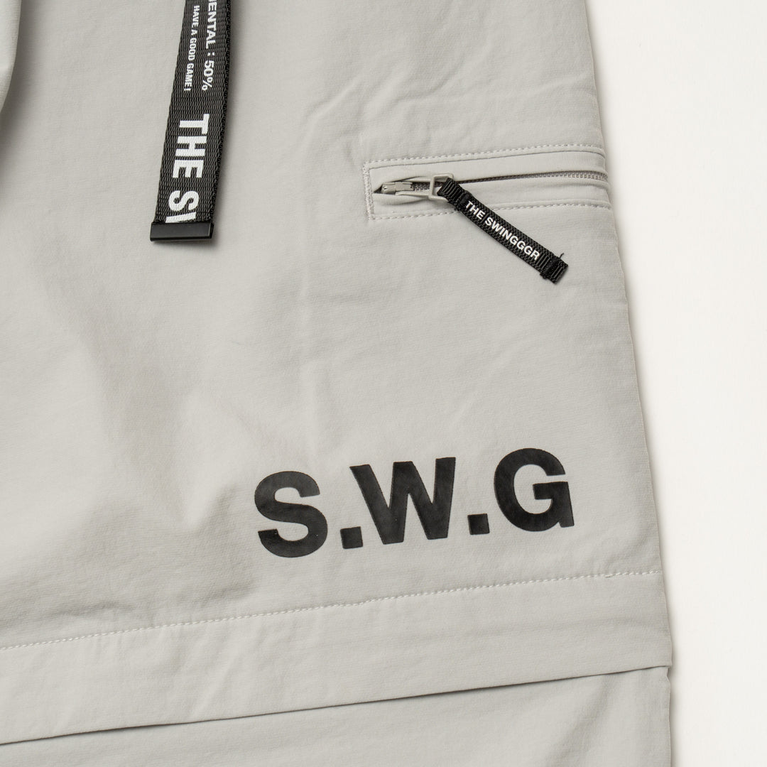STRETCH NYLON DETACHMENT PT, L.GRAY