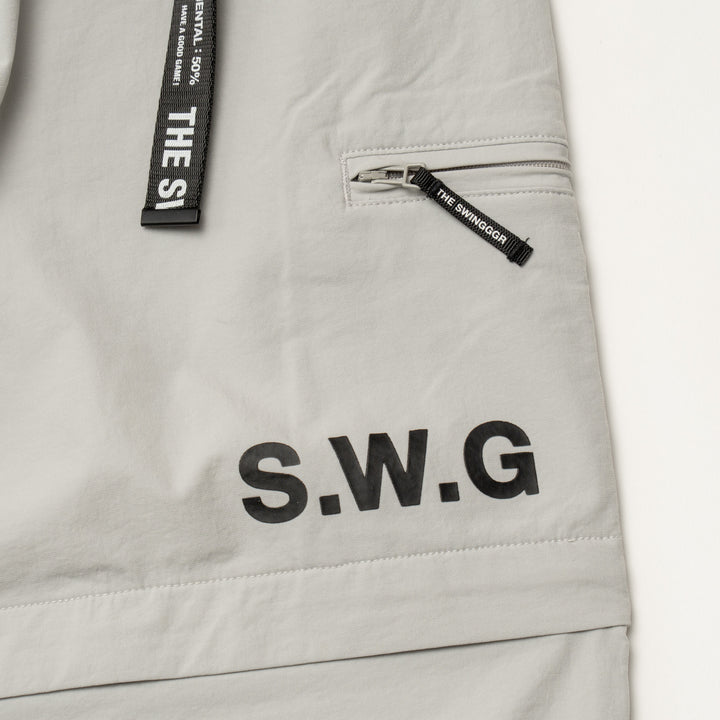 STRETCH NYLON DETACHMENT PT, L.GRAY
