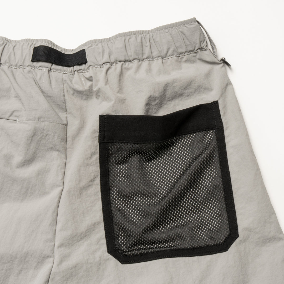 NYLON TROUSER SHORTS, L.GRAY
